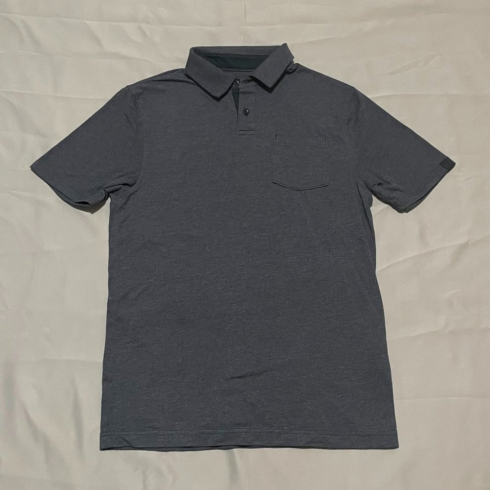 Under Armour Polo Shirt Men's Gray HeatGear Small Casual Golf Rugby